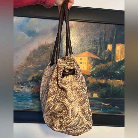 Furla Python Embossed Shoulder Bag - Picture 10 of 17